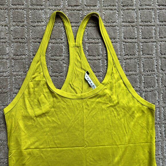 Trina Turk Racer Back Tank Top Bundle Small 100% Viscose Chartreuse Red Orange - Picture 3 of 16